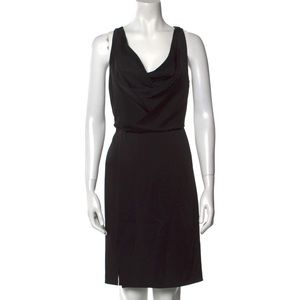 Halston Cowl Neck Knee Length Dress w/ Tags - XS
